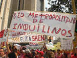 Caracas, marcha por  la revolución urbana y el socialismo, VENEZUELA, noviembre 2010
