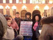 Local dormitory tenants protest in Saint Petersburg