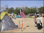 The population of Tent City has grown rapidly in less than a year