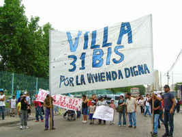 Villa 31 Buenos Aires, Movilizacion 14 diciembre 2007 (7).JPG