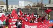 .Hundreds of organizations marched through the streets of Dakar