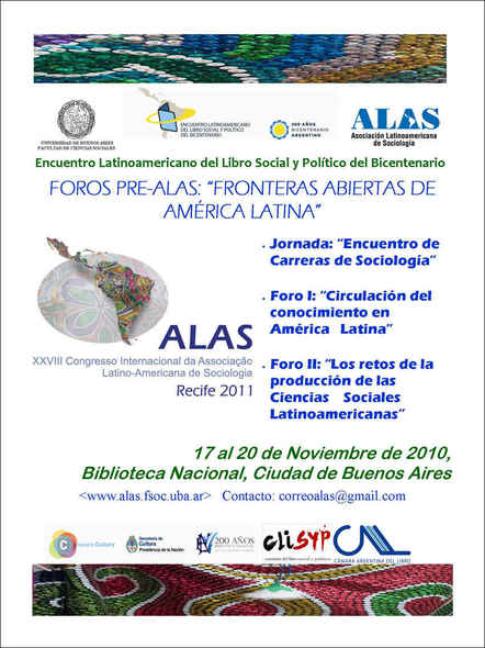 Buenos Aires, Encuentro Latinoamericano del Libro Social y Político del Bicentenario, ARGENTINA, noviembre 2010