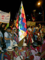 Con multitudinaria marcha inicia el Foro Social Americas, ASUNCIÓN, agosto 2010