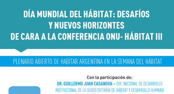 Día Mundial del Hábitat: desafíos y nuevos horizontes de cara a la conferencia ONU- Hábitat III