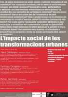 El impacto social de las transformaciones urbanas, Mesa redonda en Barcelona el 10/3/10