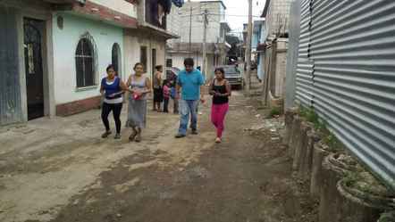 Guatemala, Jornada de solidaridad de la AIH con pobladores de Villa Nueva