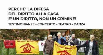 Iniziativa di solidarietà: la difesa del diritto alla casa è un diritto, non un crimine!