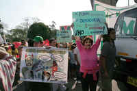 Lima: marcha contra la revocatoria de la alcaldesa Susana Villarán