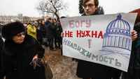 Meeting against transfer of Saint Isaac’s Cathedral to the Russian Orthodox Church