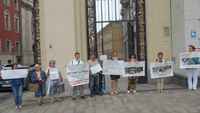 Moscow: protest against mass evictions of tenants