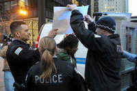 Protestors rip Republican cuts to housing budget, block downtown traffic, CHICAGO, march 2011