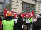 The dormitories of Saint Petersburg: tenants’ protest action, RUSSIA, november 2010