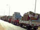 Trucks transport the furniture of residents of Istable Antar slum in Cairo to new homes about 50 km outside the capital, CAIRO, november 2009