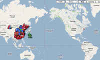 Une "carte du sang" de l'immobilier chinois chronique la violence des démolitions forcées, CHINA, november 2010