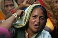 Women during a protest