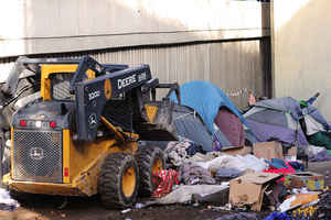 Eviction of homeless camp 83 in Baltimore (February 2013, Marc Steiner)